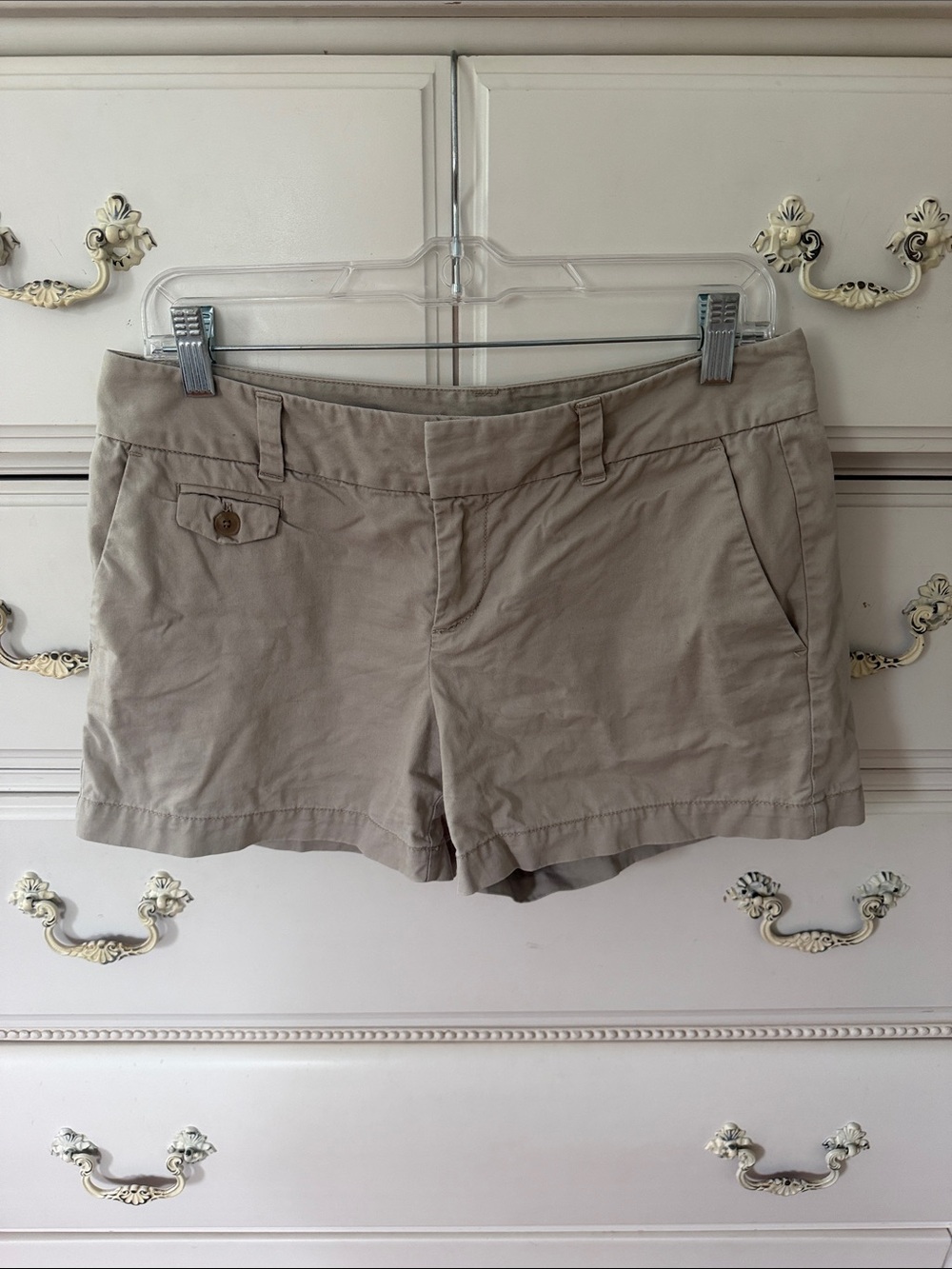 loft tan shorts